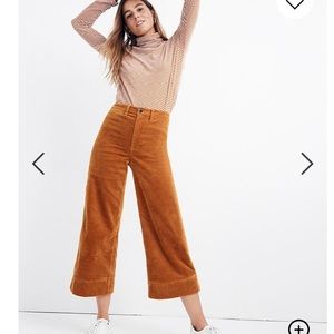 Madewell Emmett Wide Leg Cordoroys, sz 27